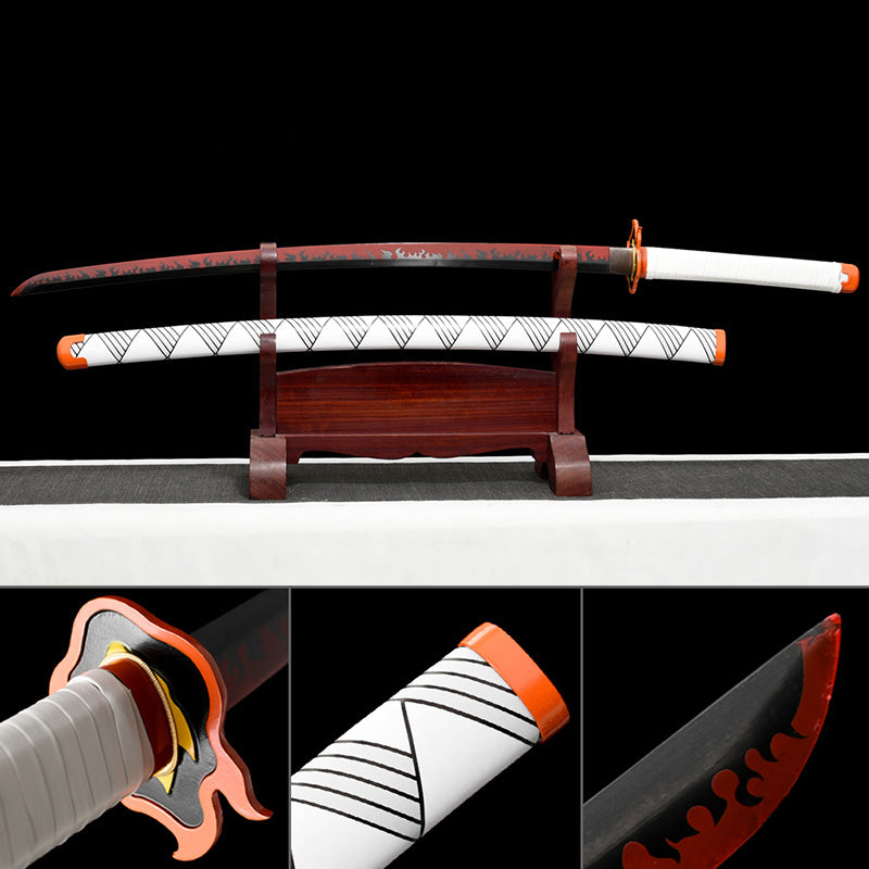 Rengoku Katana Rengoku Katana Samurai Sword Véritables épées d'anime aiguisées 