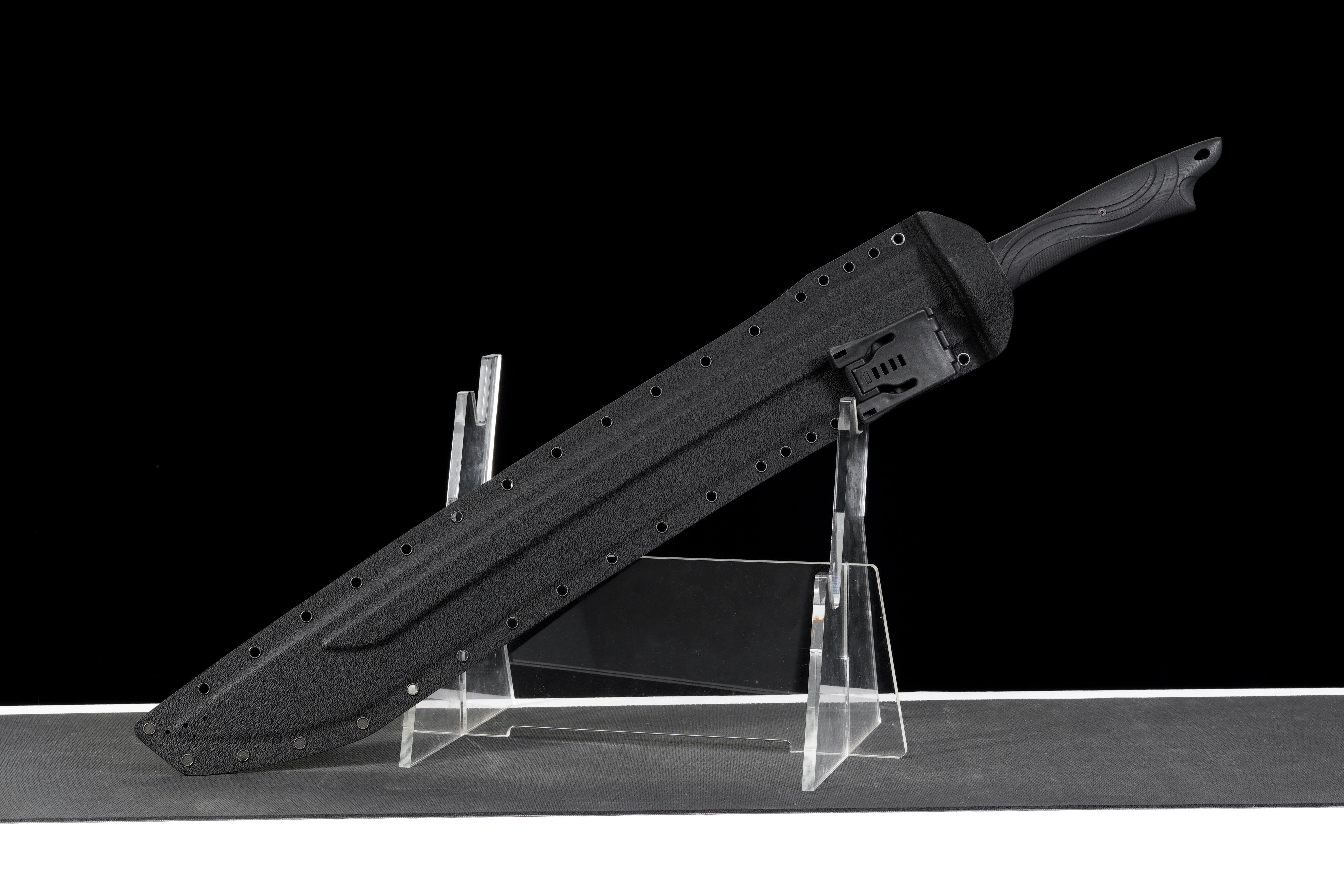 Obsidian Cleaver 9SiCr Steel - Ultra Sharp Tactical Sword – detail 2