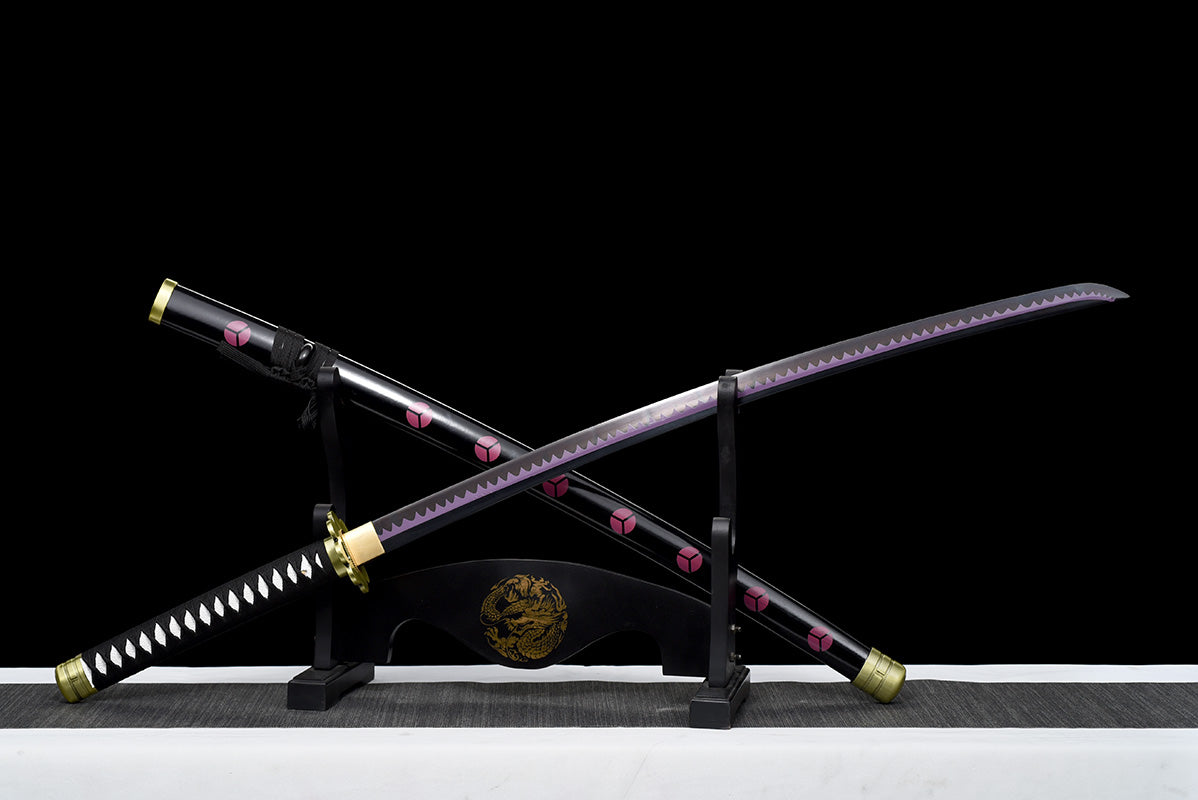 Une pièce Roronoa Zoro fait à la main japon katana samouraï épées épée pleine Tang