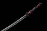 DEMON SLAYER Handgefertigte japanische Katana Samurai Schwerter Anime Schwert Full Tang 1045 Kohlenstoffstahl Echte schwarze Klinge Sharp Collection Cospaly 