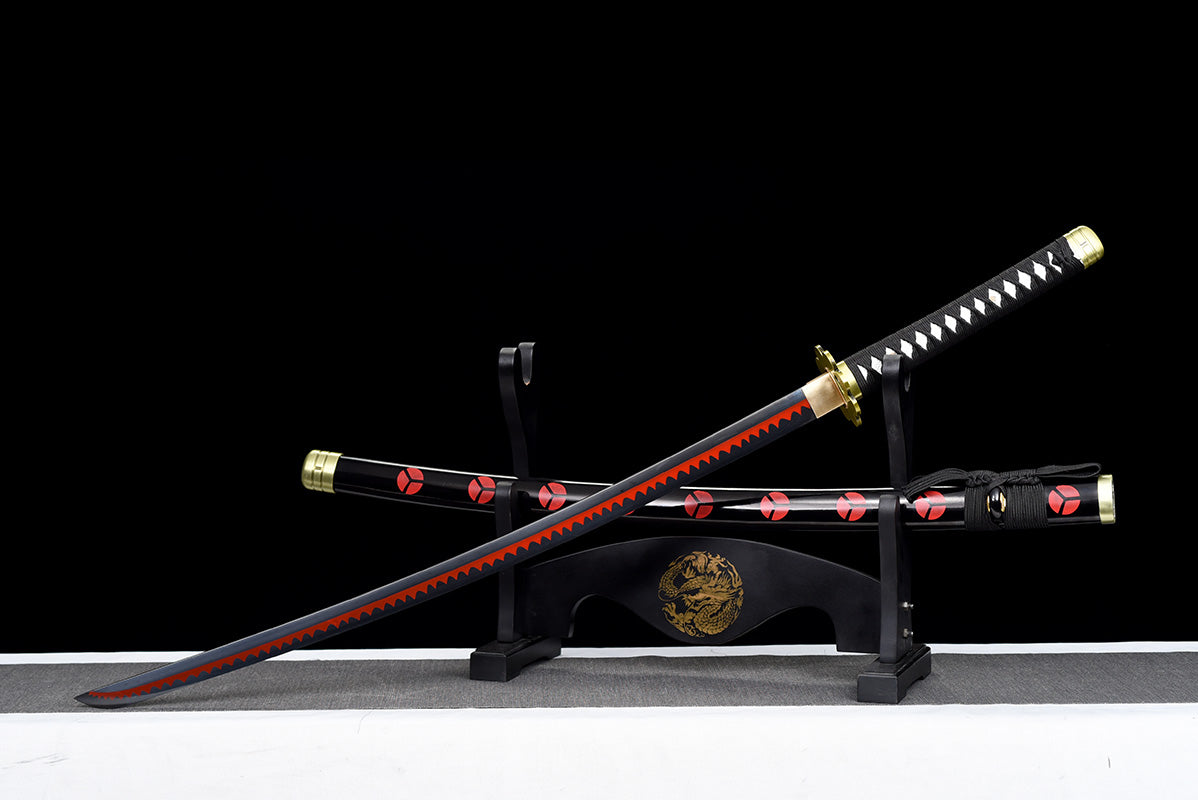 Une pièce Roronoa Zoro fait à la main japon katana samouraï épées épée pleine Tang 