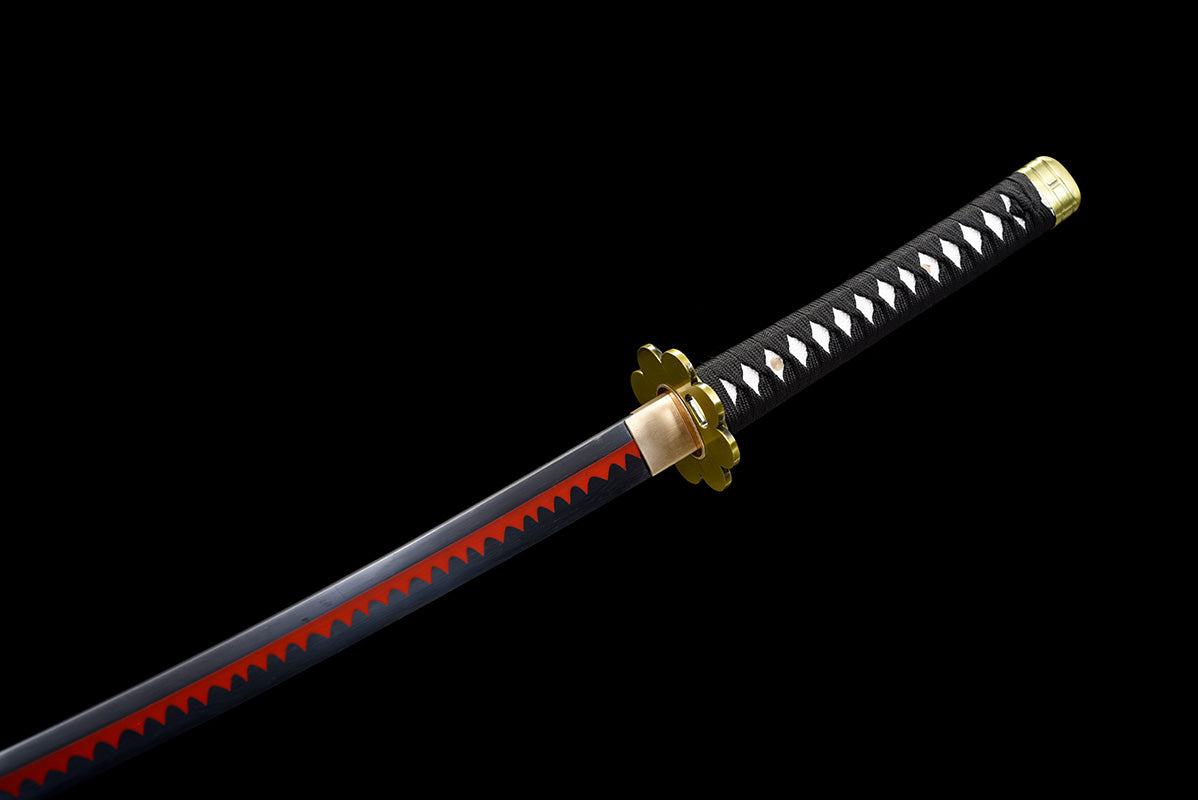 Une pièce Roronoa Zoro fait à la main japon katana samouraï épées épée pleine Tang 