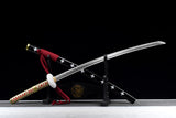 Handgefertigte japanische Katana-Samurai-Schwerter, echtes Anime-Schwert, einteilig, voller Zapfen, geschärft 