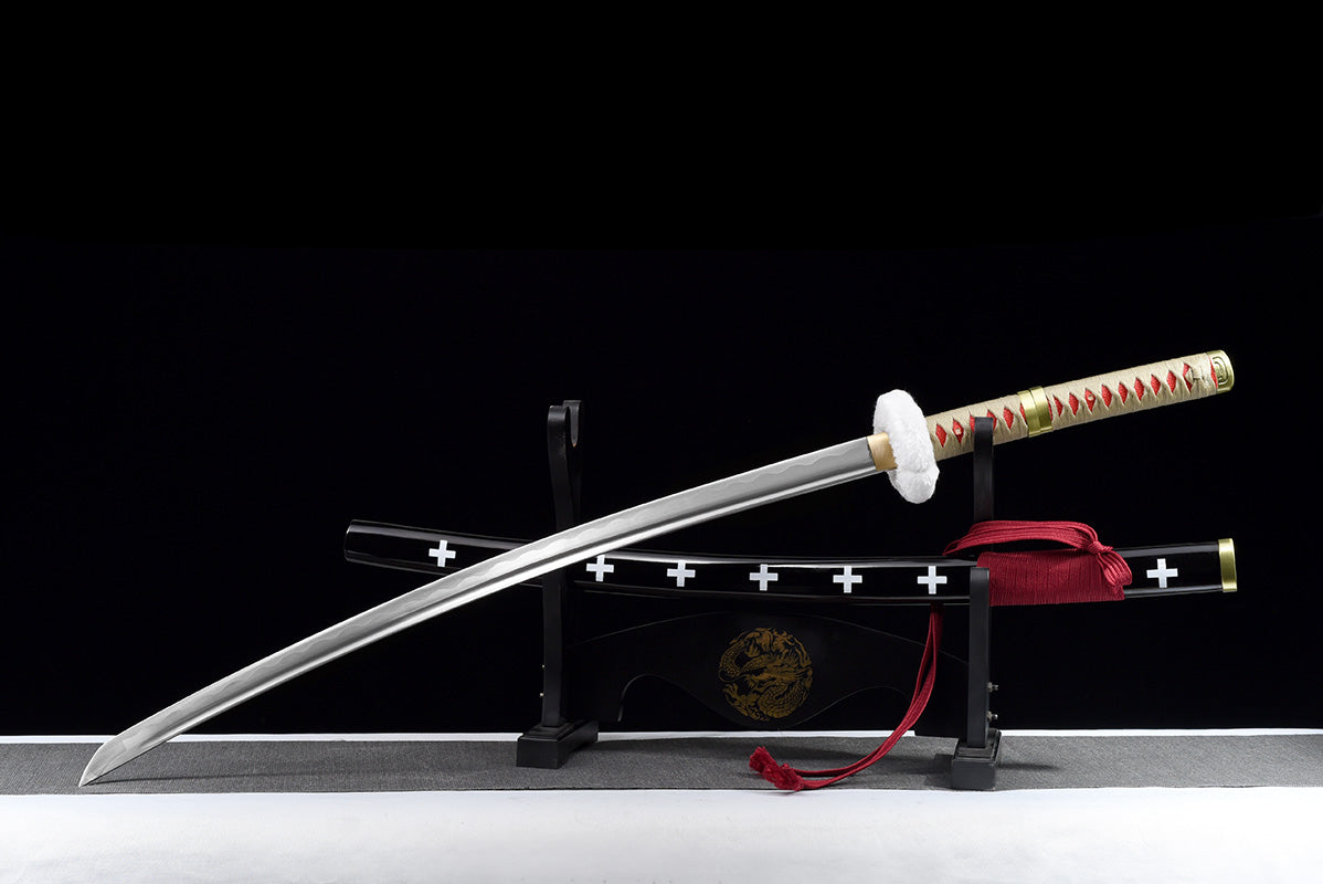 Trafalgar Law UNE Pièce Faite À La Main Japonais Katana Samouraï Épées Véritable Anime Épée Affûtée 
