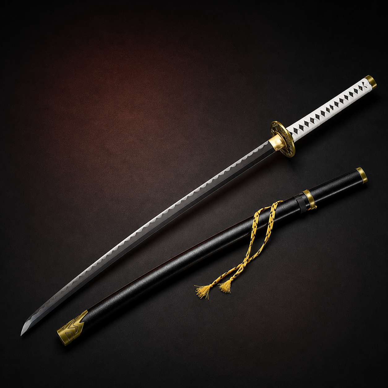 Devil May Cry Vergil-inspired 1060 carbon steel katana with matching scabbard