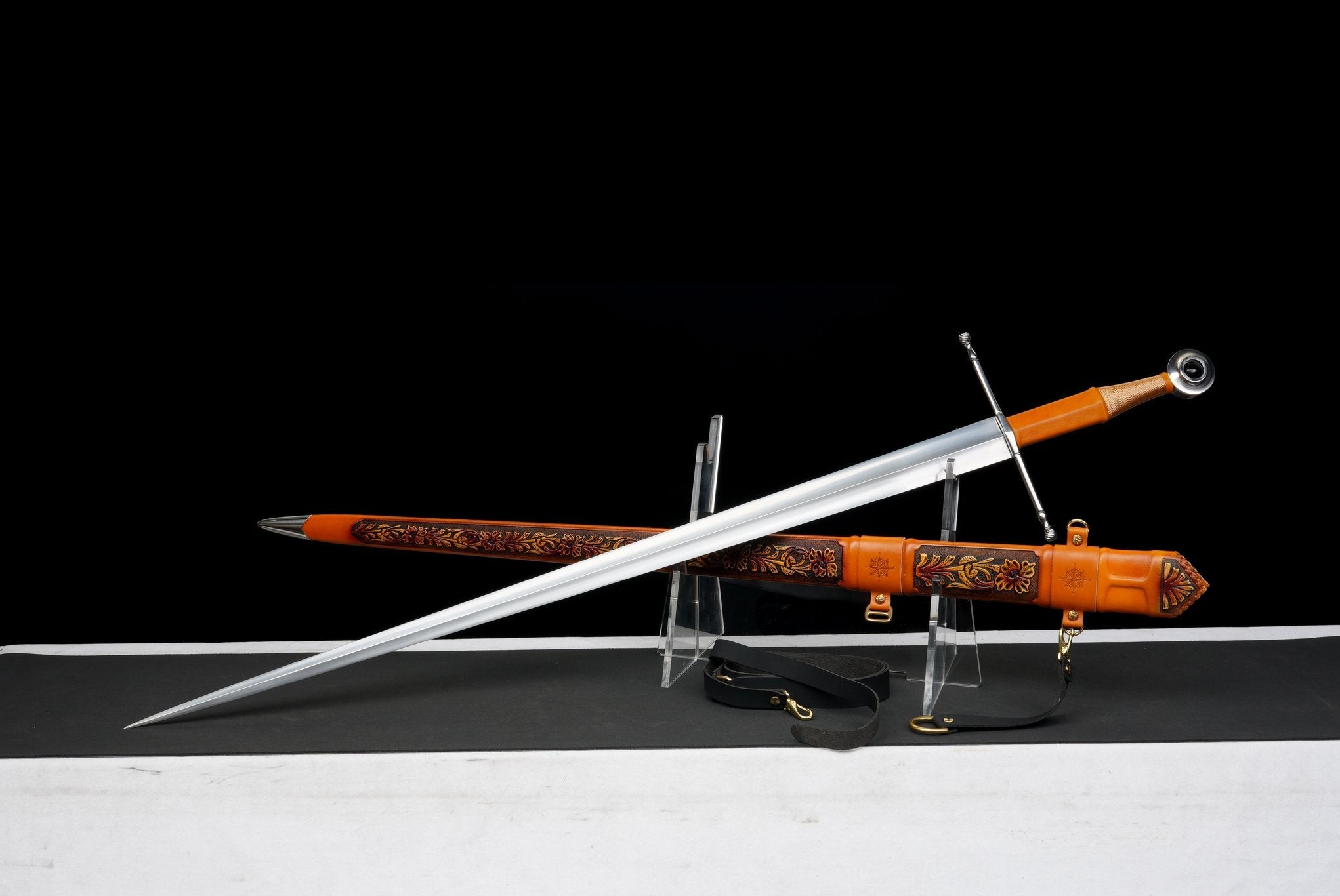 Aurantia Longsword – 60Si2Mn Spring Steel – detail 3