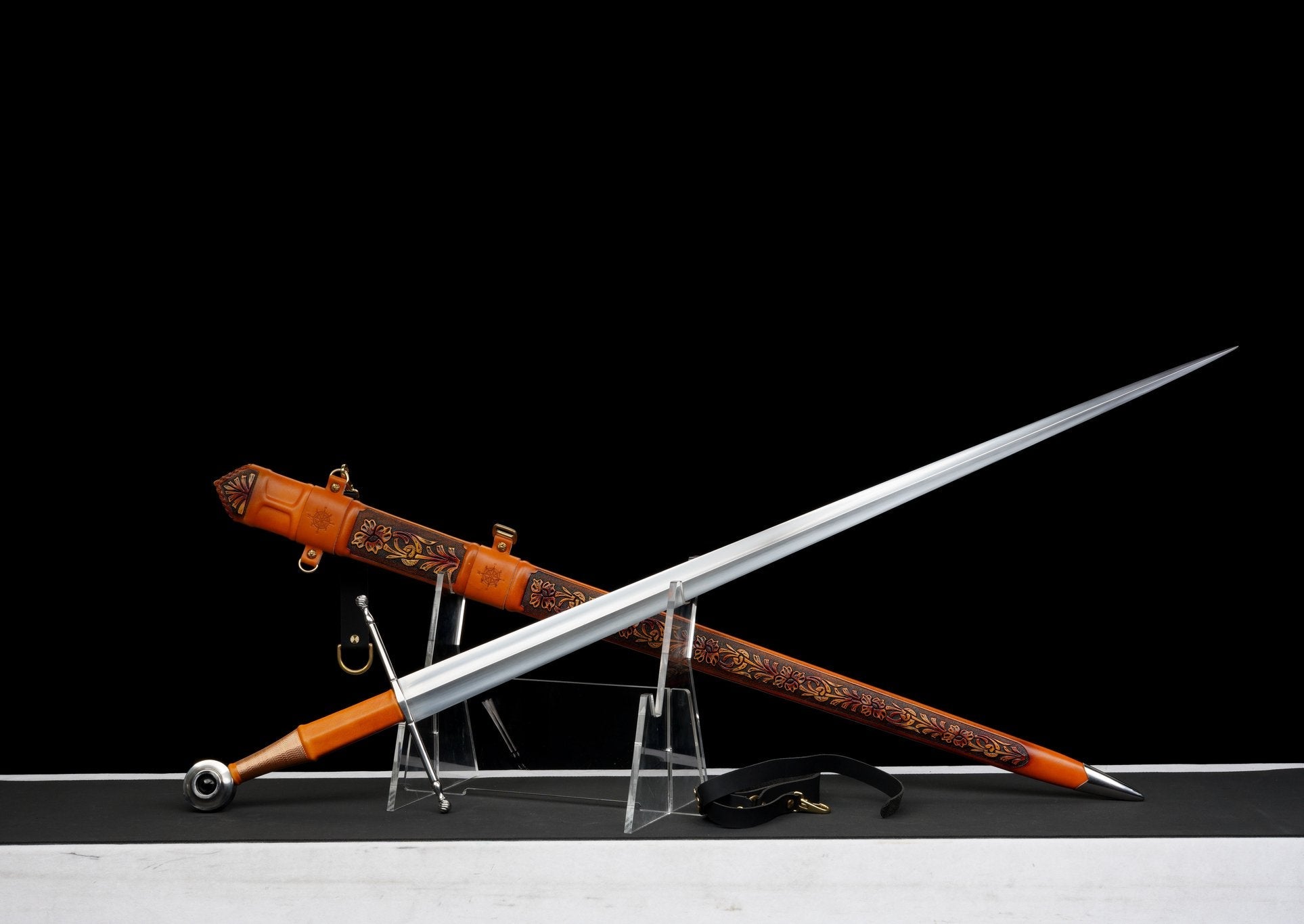 Aurantia Longsword – 60Si2Mn Spring Steel – detail 4