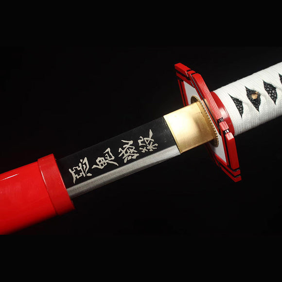 80CM Upgrade Demon Slayer Anime Katana Sword Weapon Prop Zenitsu Tanjirou  Mitsuri Kokushibou Toy Swords - AliExpress