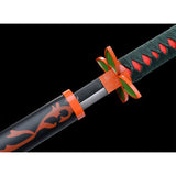 Handgefertigtes Katana-Samurai-Schwert, japanische Anime-Schwerter, nicht scharf.
