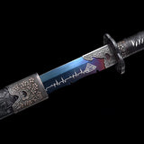 Handgefertigte chinesische Schwerter aus der Tang-Dynastie. Hochwertiges echtes Schwert. Voller Tang aus hochmanganhaltigem Stahl