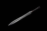 Handmade Real Sword Han Dynasty Chinese Swords Damascus Steel  Cowhide scabbard
