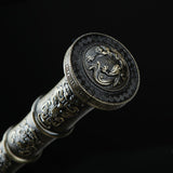 Handmade Real Chinese Han Swords With Black Scabbard