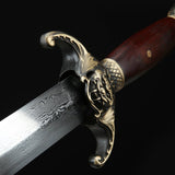 Handmade Dragon Style Chinese Swords Jian With Red Wood Scabbard