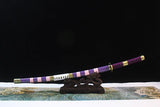 Einteiliges handgefertigtes Katana Roronoa Zoro Katana Samurai Echtschwert 