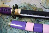 Einteiliges handgefertigtes Katana Roronoa Zoro Katana Samurai Echtschwert 