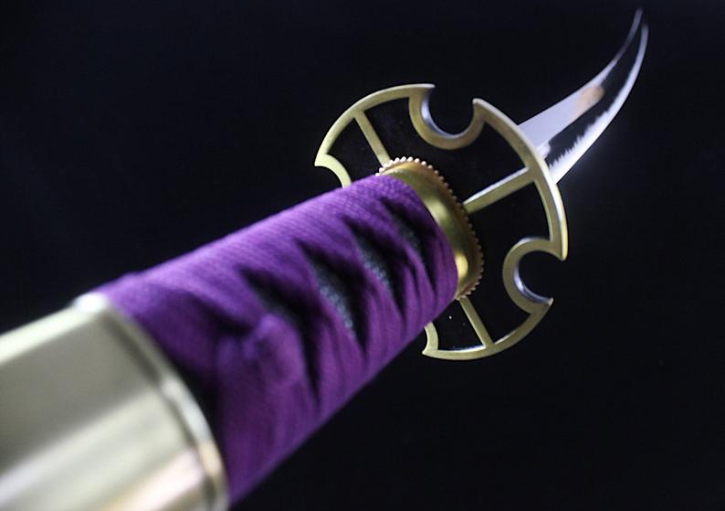 Une pièce faite à la main Katana Roronoa Zoro Katana Samurai véritable épée 