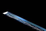 Handgefertigte chinesische Schwerter aus der Tang-Dynastie, hochwertiges echtes Schwert, hoher Manganstahl, Dao Full Tang, blaue Klinge, Wolf 
