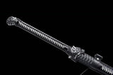 Handgefertigte chinesische Schwerter aus der Tang-Dynastie, hochwertiges echtes Schwert, hoher Manganstahl, Dao Full Tang, blaue Klinge, Tiger 