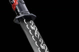 Handgefertigtes echtes Schwert aus der Tang-Dynastie, chinesische Schwerter, Dao, hoher Manganstahl, schwarze Klinge, Totenkopf 