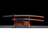 Handgefertigte japanische Katana-Samurai-Schwerter aus Holz. Tachi-Trainingsschwert mit hochwertiger Palisanderklinge 