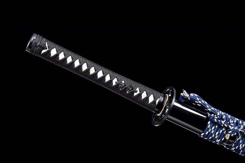 Épées De Samouraï Japonais Ninjato Ninja Katana Faites à La Main Épée De Haute Qualité Lame Bleue Pleine Tang 