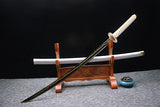 Agatsuma Zenitsu Handgefertigtes Katana-Samurai-Schwert, echte japanische Anime-Schwerter, geschärfter 1045-Kohlenstoffstahl 